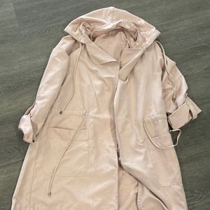 Suede Hooded Jacket